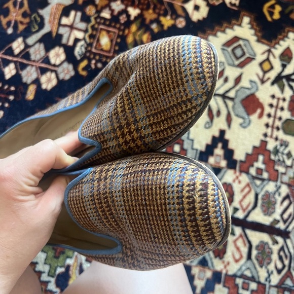 Stubbs & Wootton Plaid Loafers, size 10 - Picture 6 of 6